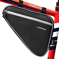 Bolsa Bicicleta Cuadro Impermeable- Bolsa Bicicleta Triangular Bici Ciclismo Reflectante Gran Capacidad para Bicicleta…